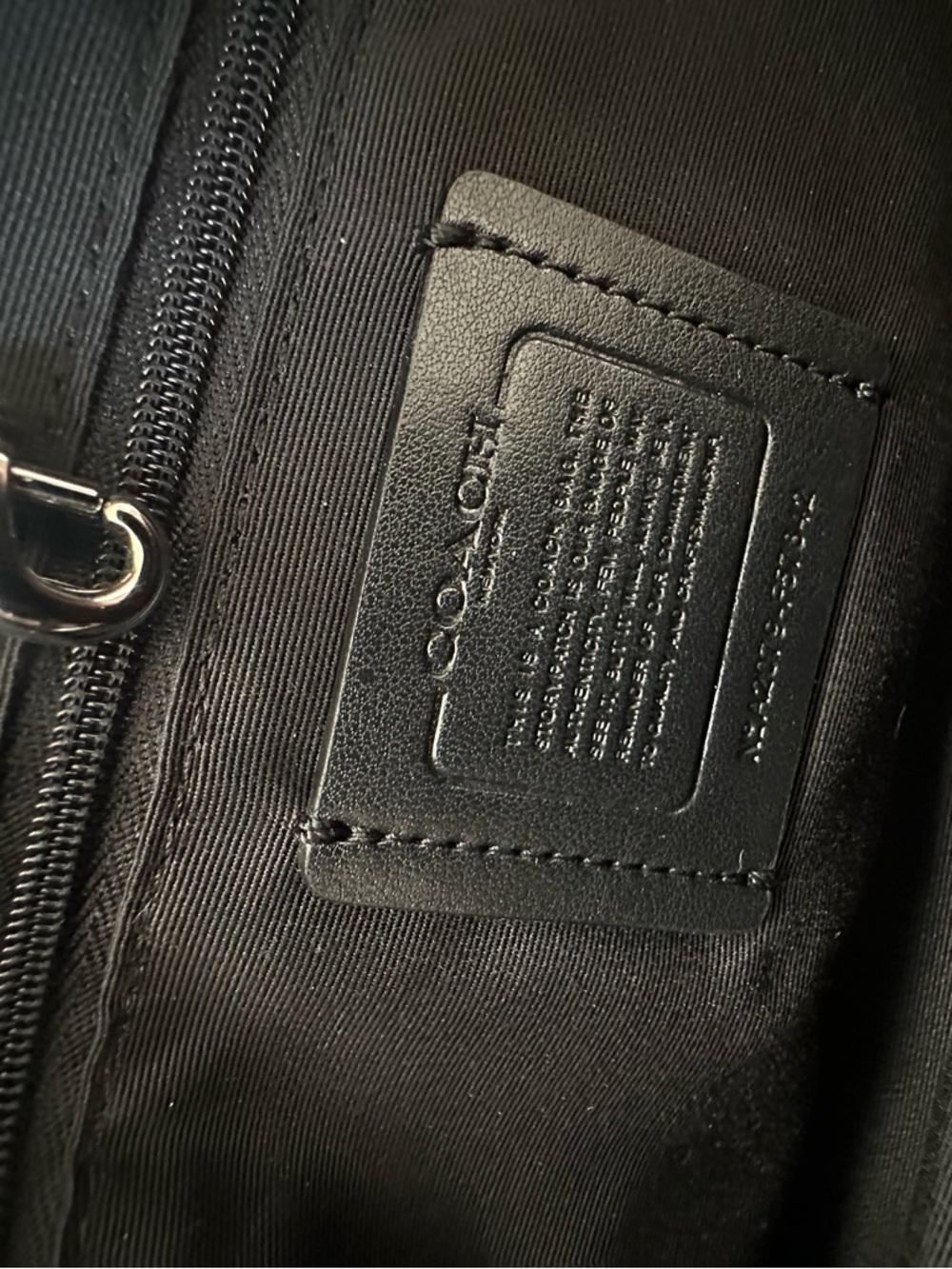 Coach Black Signature Canvas Tote - Picture 8 of 9